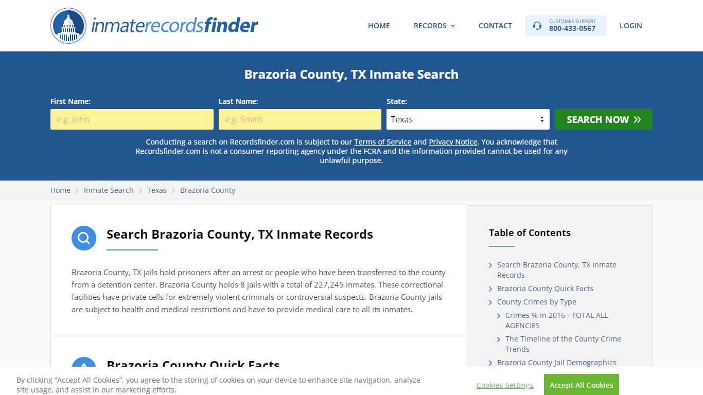 Brazoria County, TX Inmate Lookup & Jail Records Online